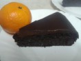Dezertína - pomarančovo-čokoládová torta. 